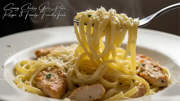 Creamy Chicken Garlic Pasta Recipe