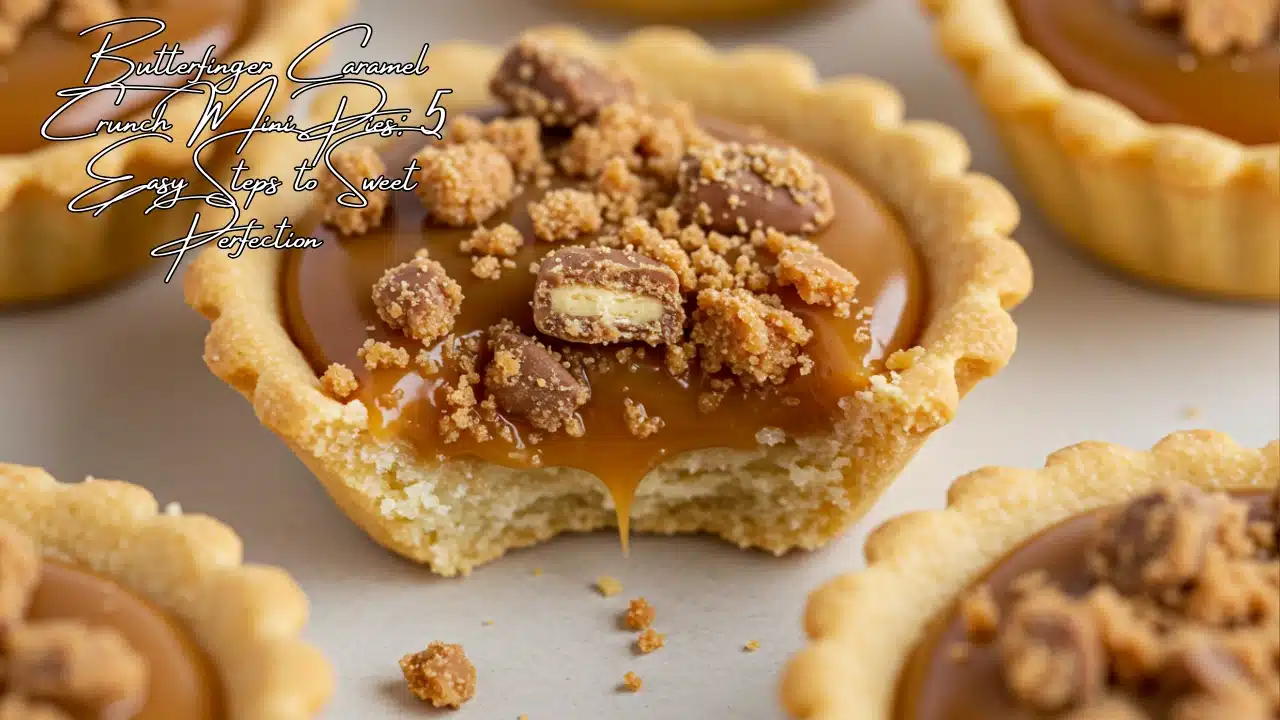 Butterfinger Caramel Crunch Mini Pies