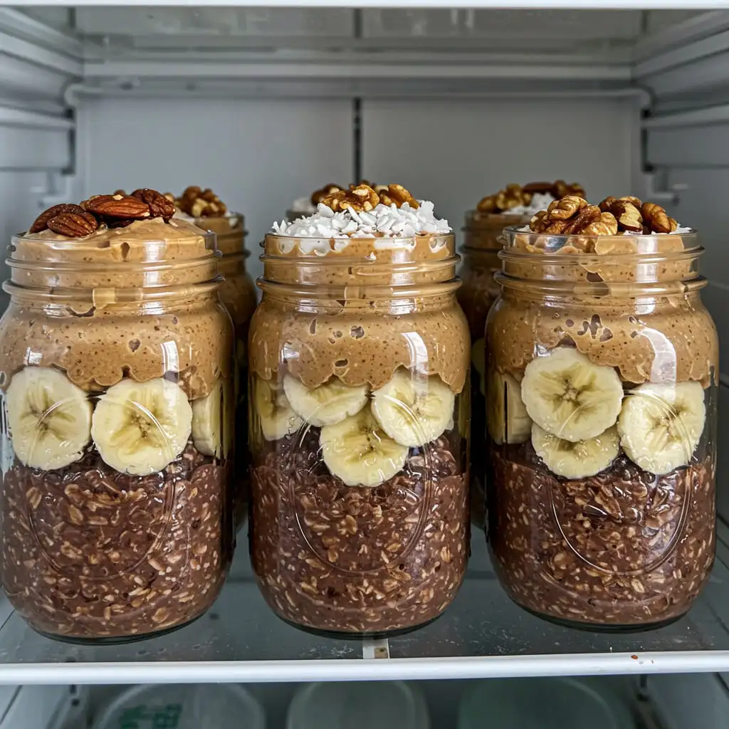 Cosmic Brownie Overnight Oats mealprep