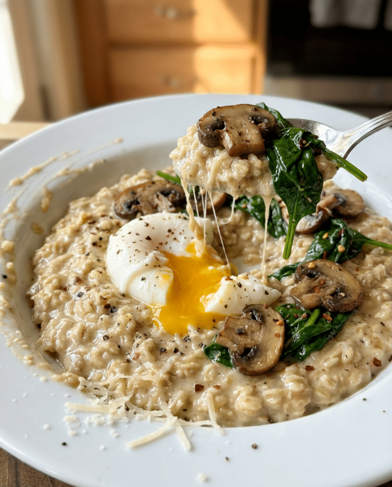 Savory garlic Parmesan overnight oats