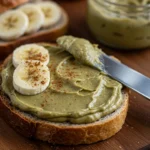better good pistachio butter on toast with bananas
