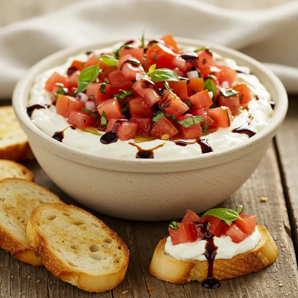 bowl of homemade Bruschetta Dip