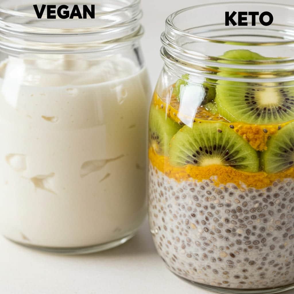 vegan and keto tropical turmeric overnight oats options