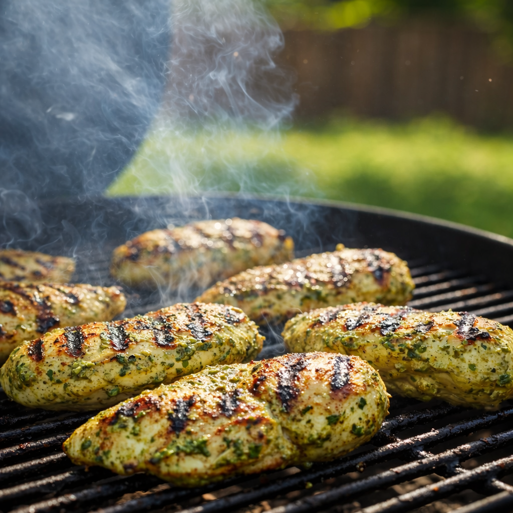How to Make Grilled Salsa Verde Pepper Jack Chicken Step-by-Step