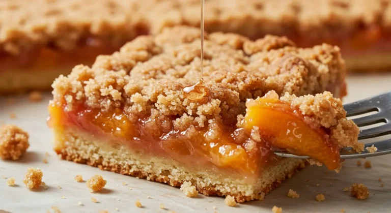 best peach bars with fresh peaches