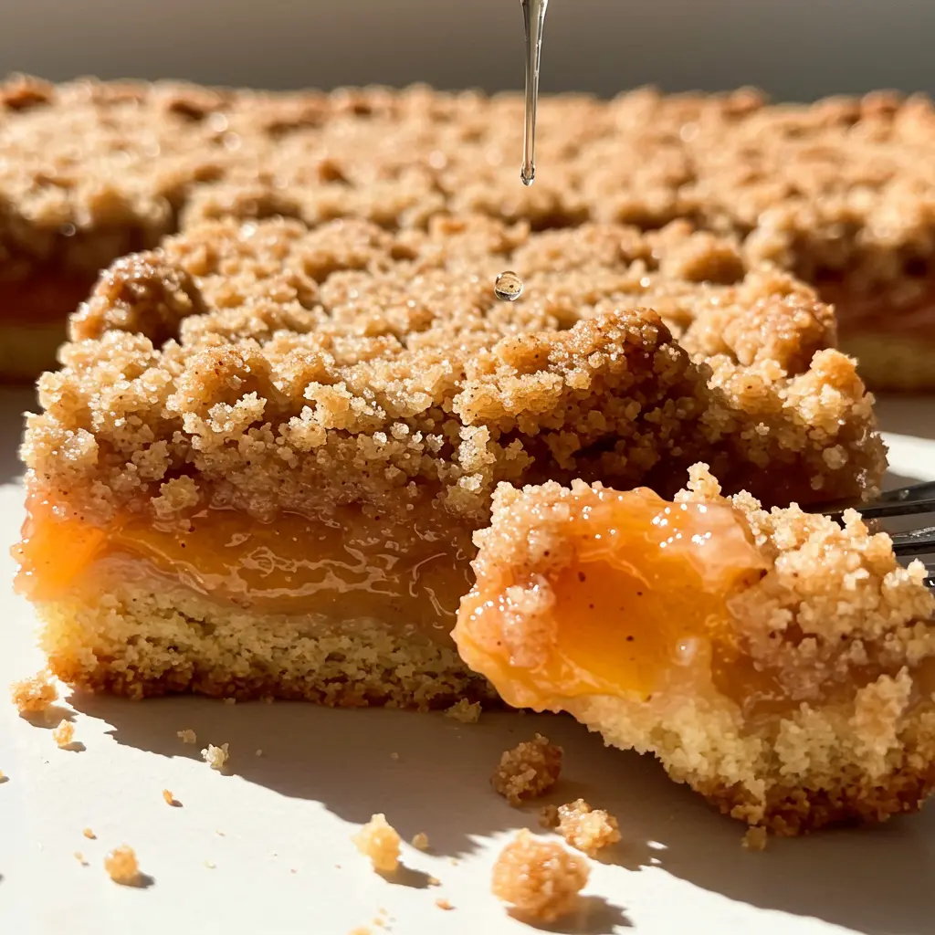 Peach Bars with Fresh Peaches