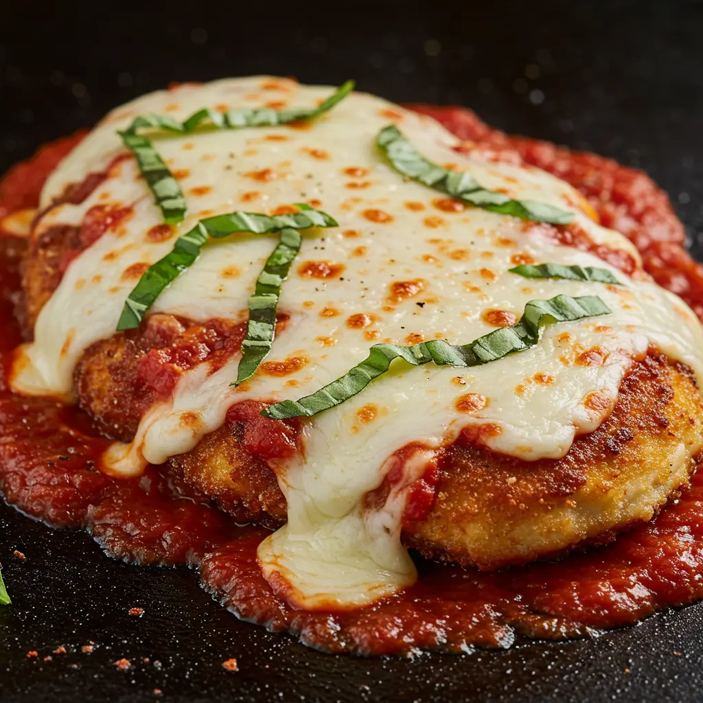 Blackstone Chicken Parmesan with Crispy Melted Cheese