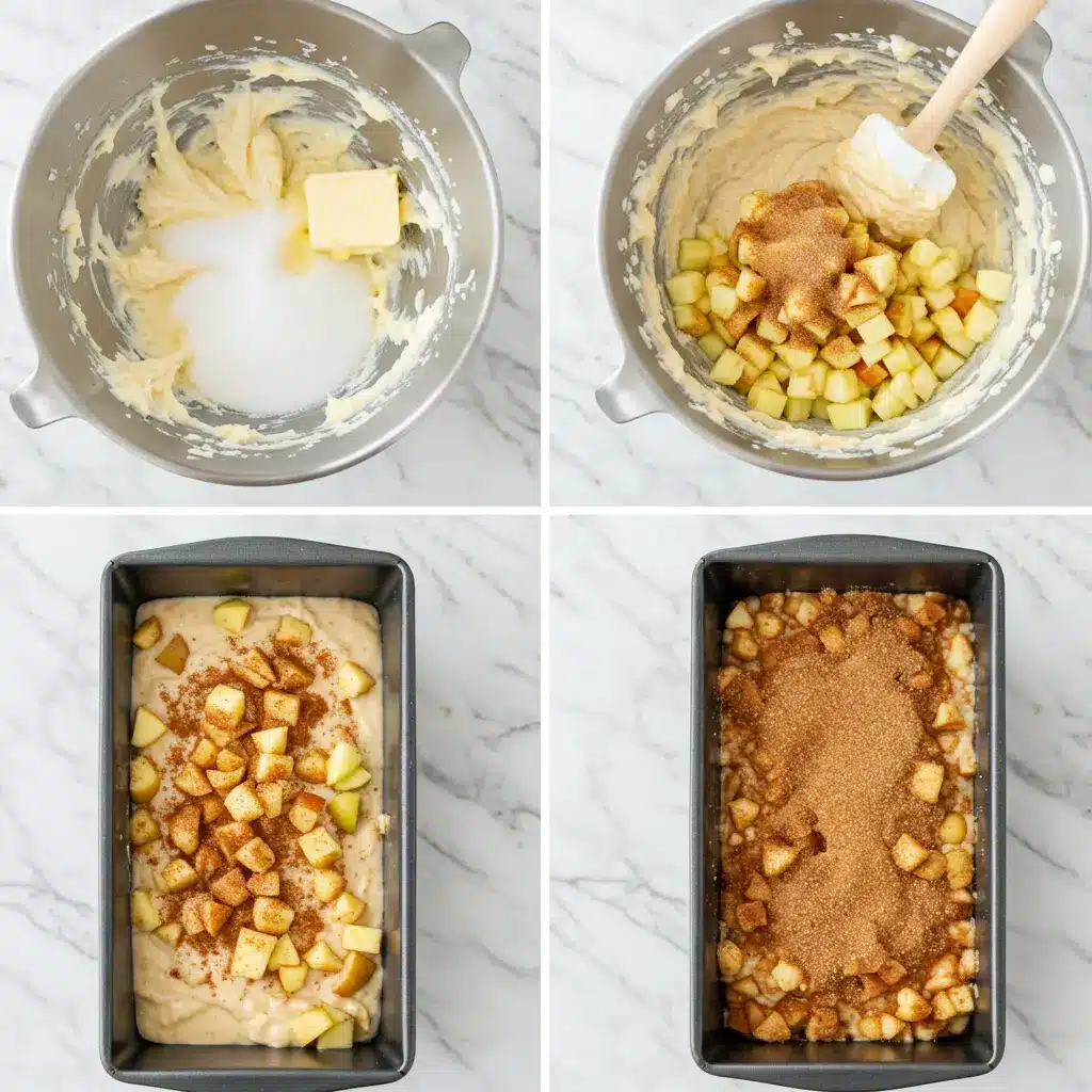 Apple Cinnamon Bread preparation