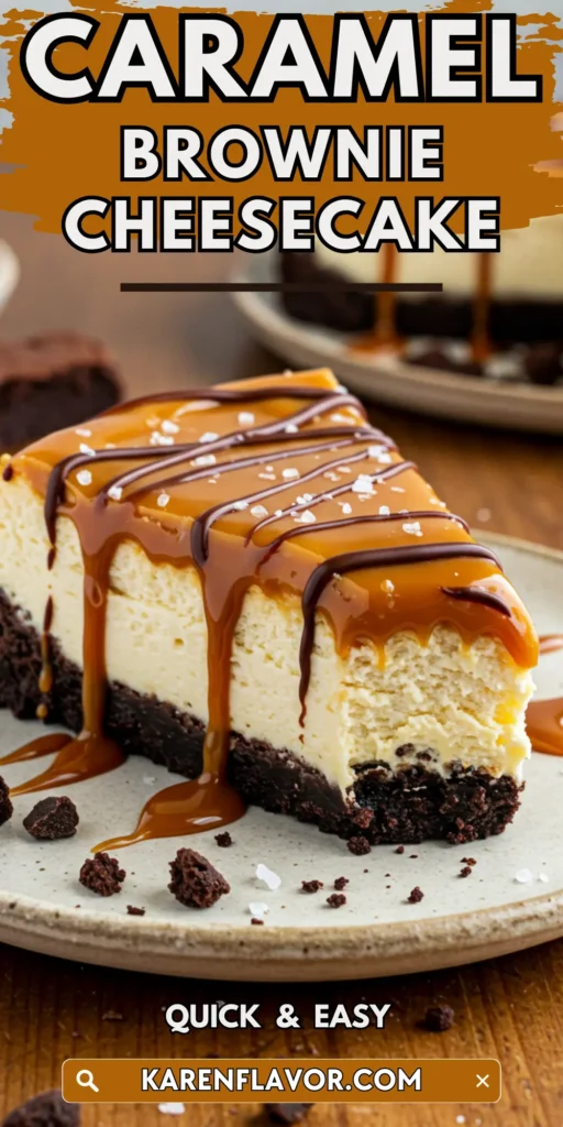 Caramel Brownie Cheesecake