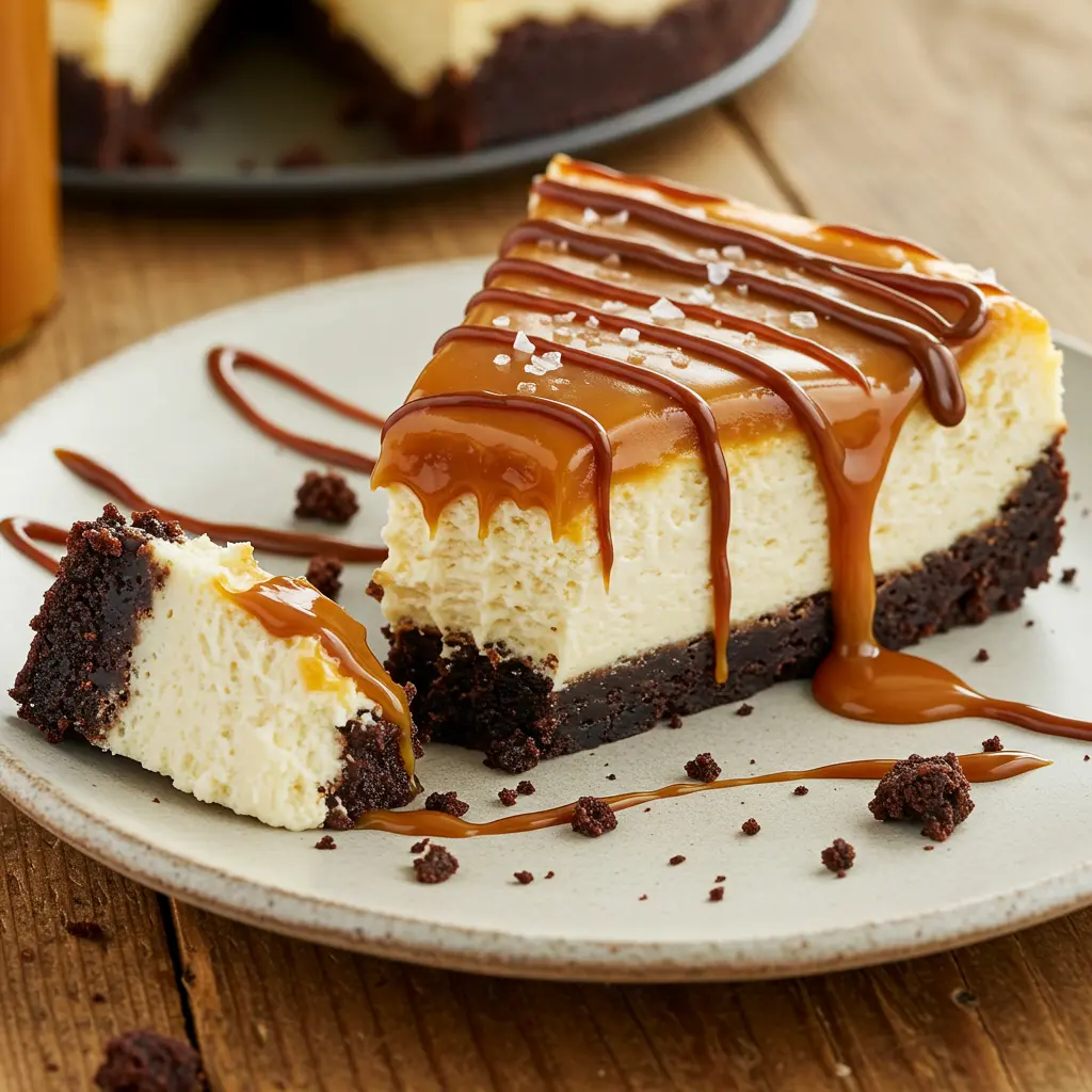 Caramel Brownie Cheesecake