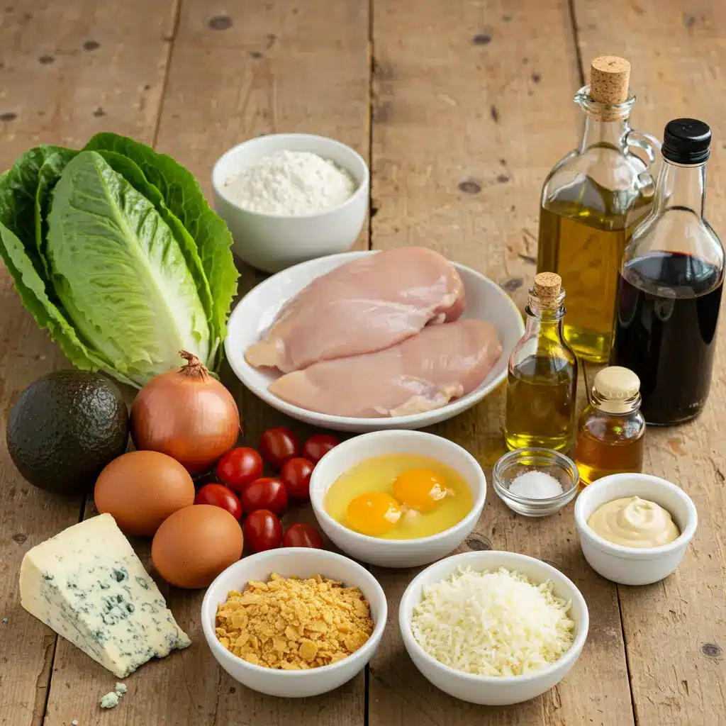 Chicken Cobb Salad ingredients