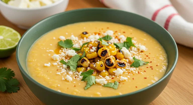 Creamy Mexican Street Corn Soup featured
