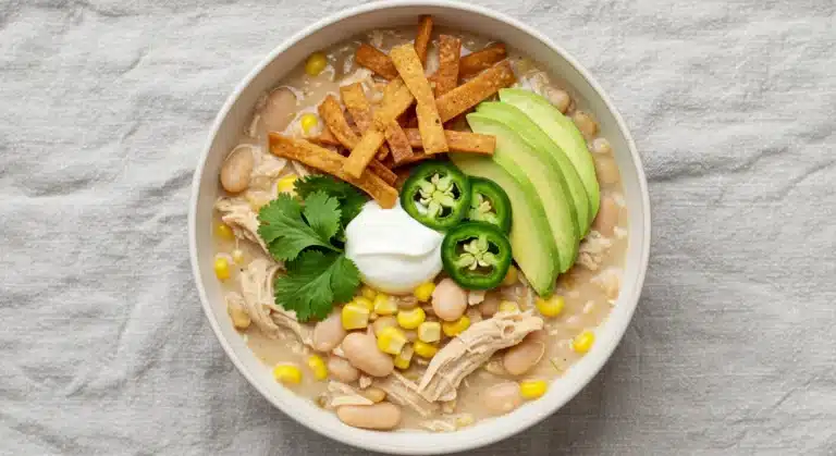 Creamy White Chicken Chili featured