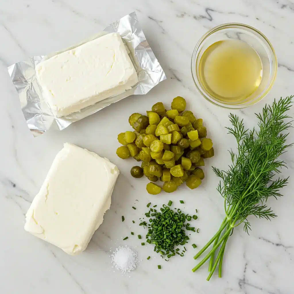 Dill Pickle Dip ingredients