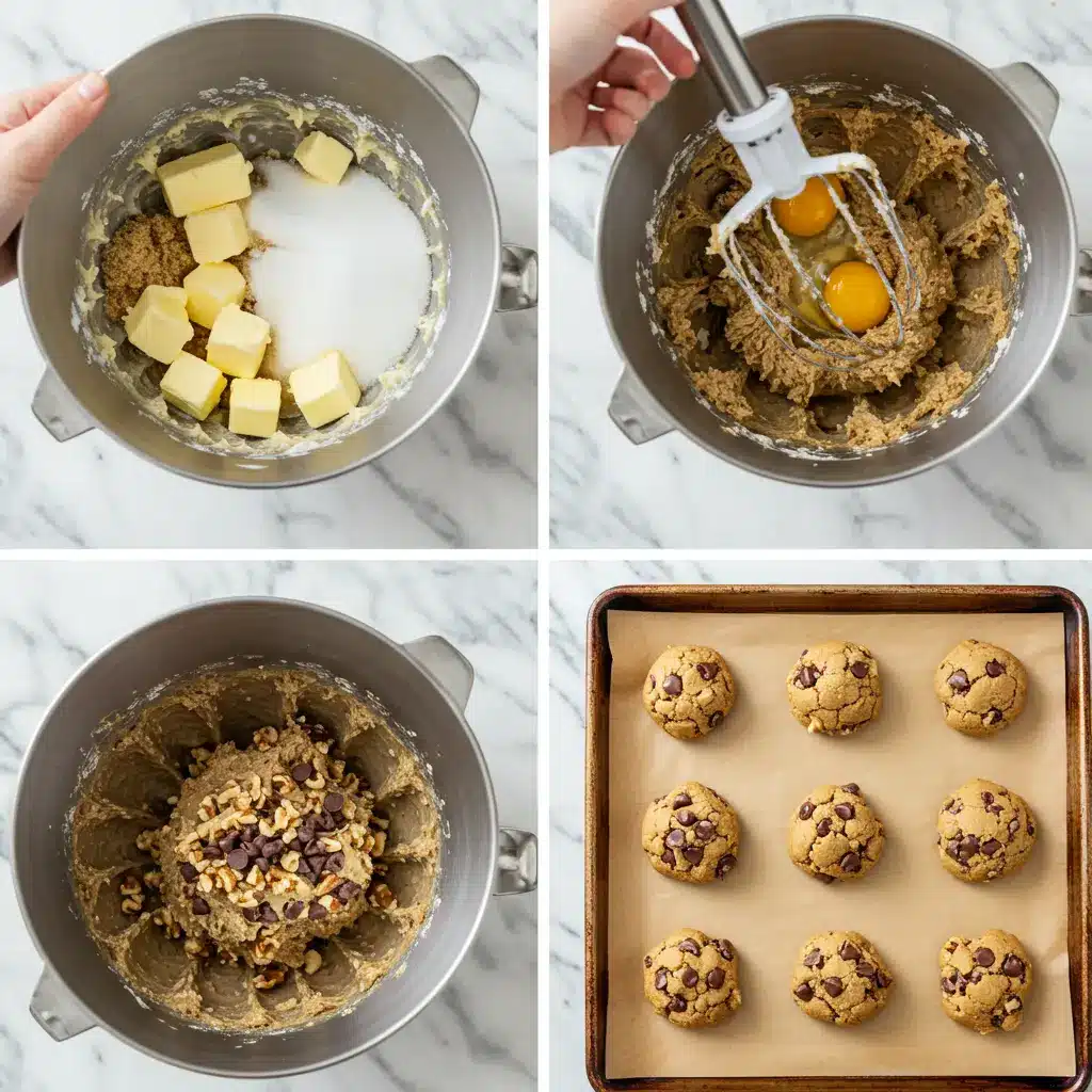 Levain Bakery Chocolate Chip Cookie preparation