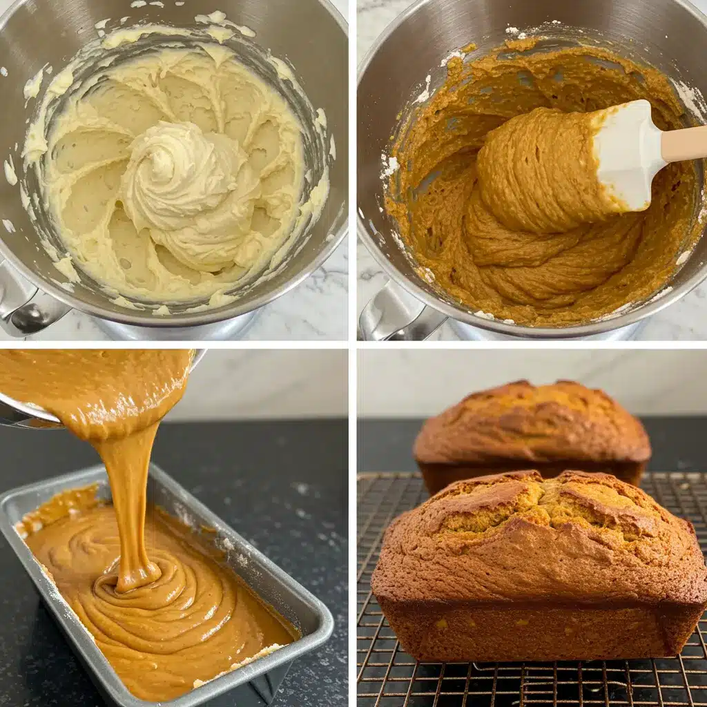 Moist Pumpkin Bread preparation