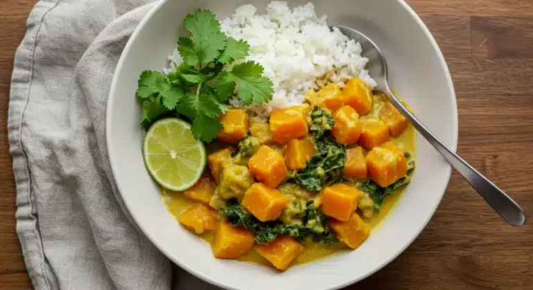 Creamy Pumpkin Curry with Rice