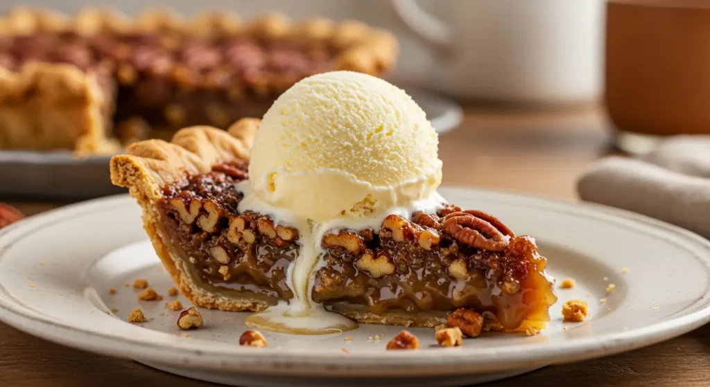 Southern Pecan Pie Slice