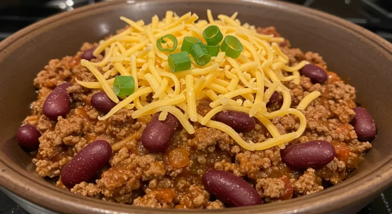 best ground beef stovetop chili featured