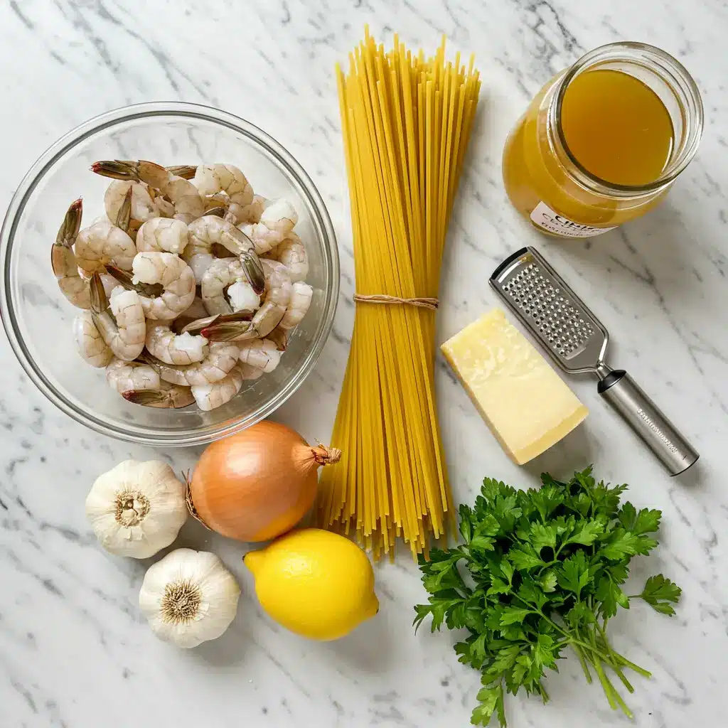 creamy shrimp pasta ingredients