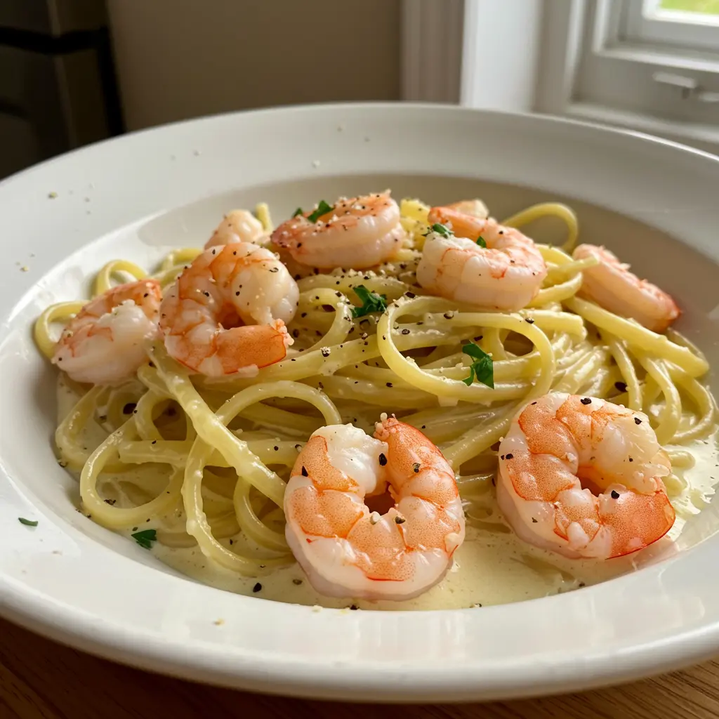creamy shrimp pasta