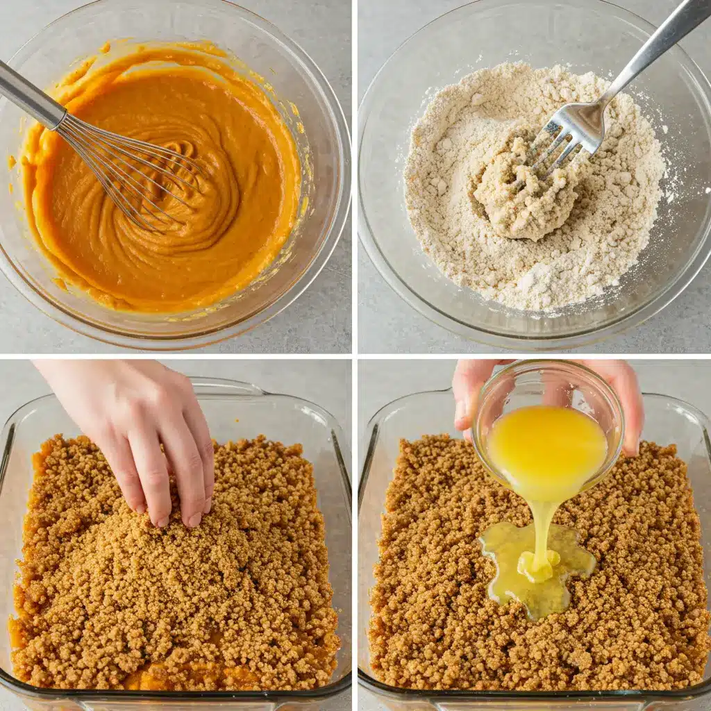 pumpkin cobbler preparation