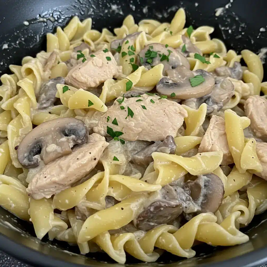 slow cooker chicken stroganoff