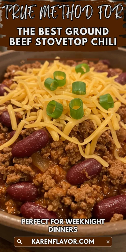 best ground beef stovetop chili