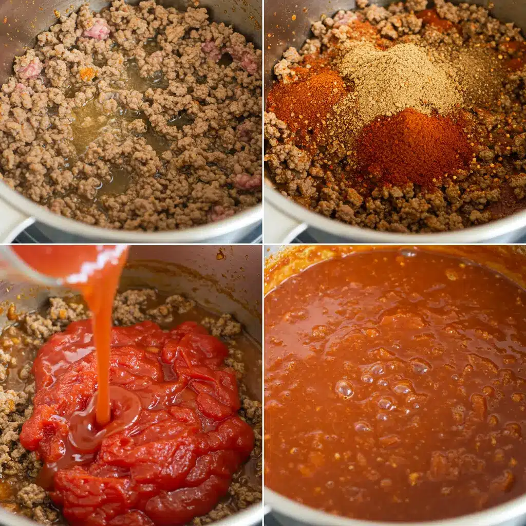 best ground beef stovetop chili preparation