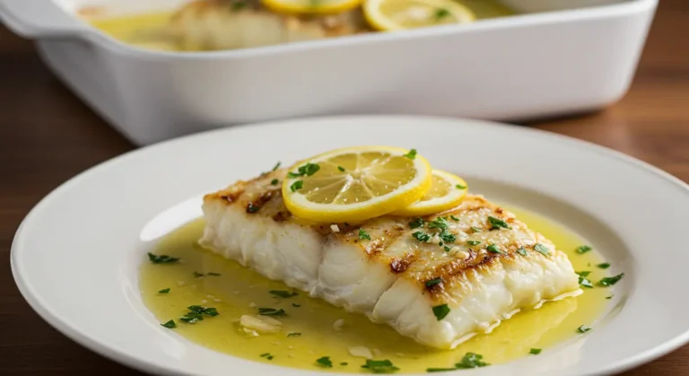 Baked Lemon-Garlic Cod