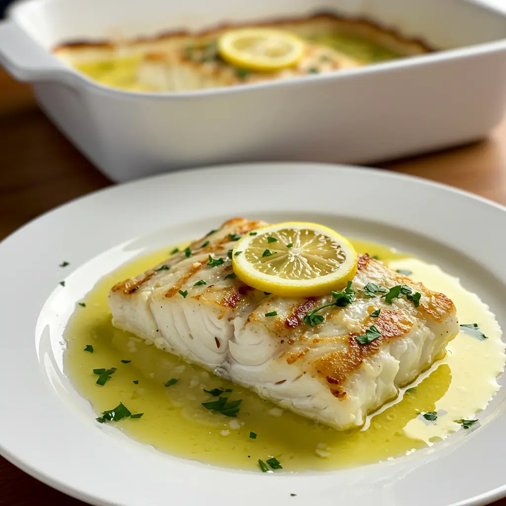 Baked Lemon-Garlic Cod M