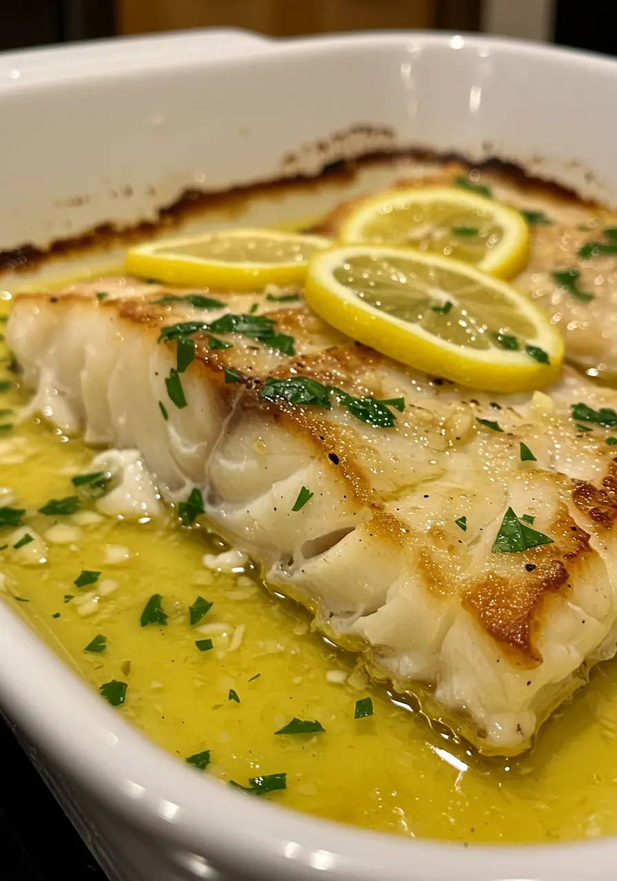 Baked Lemon-Garlic Cod