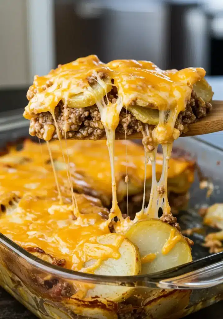 Cheesy Ground Beef and Potatoes