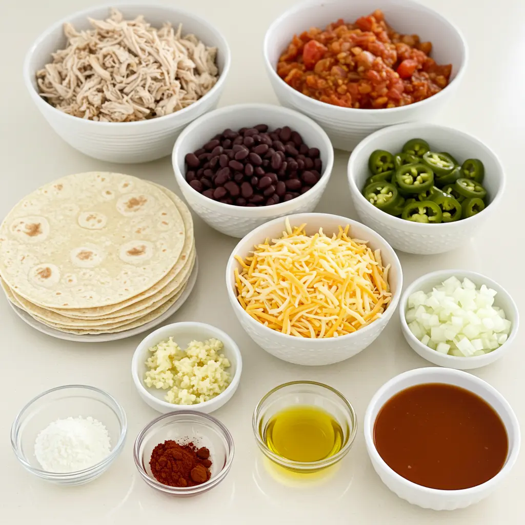 Chicken Enchilada ingredients