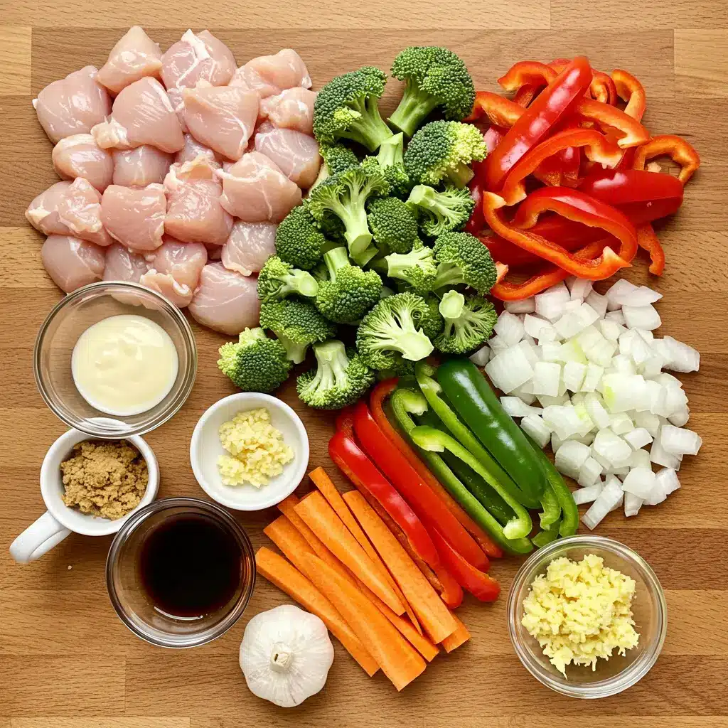 Chicken Stir Fry ingredients
