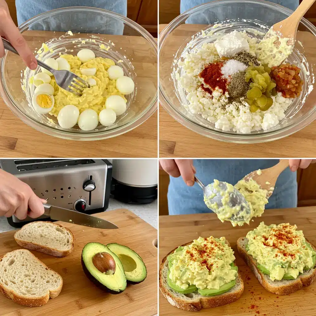 Egg Salad with Cottage Cheese preparation