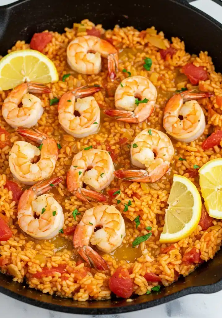 Garlic Butter Shrimp and Rice
