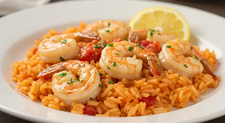 Garlic Butter Shrimp and Rice f