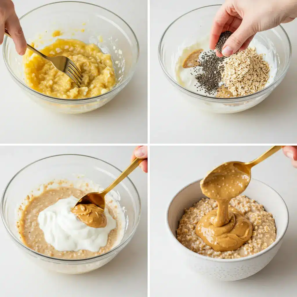 Peanut-Butter-Banana-Overnight-Oats-Preparation