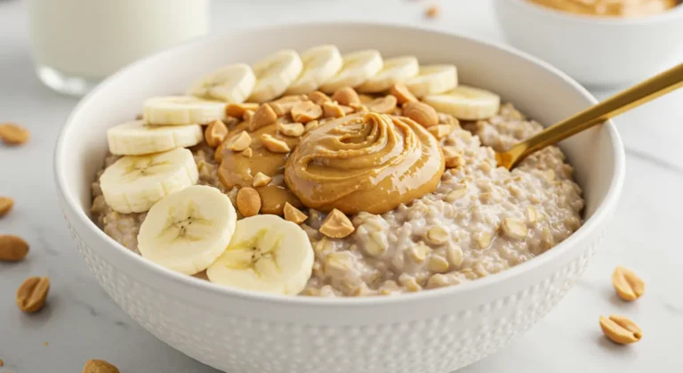 Peanut Butter & Banana Overnight Oats f
