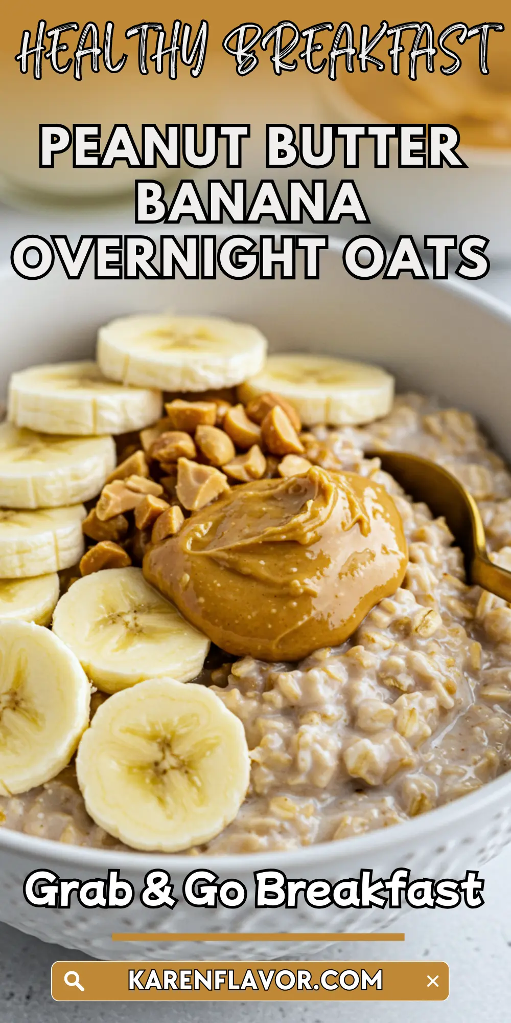 Peanut Butter & Banana Overnight Oats
