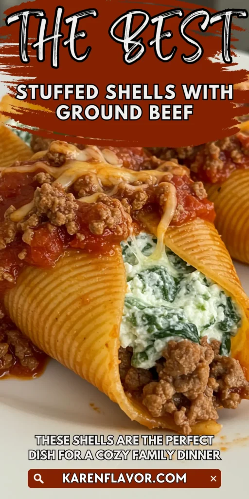 Stuffed Shells with Ground Beef