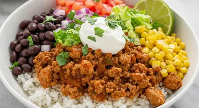 Turkey Taco Bowls featured