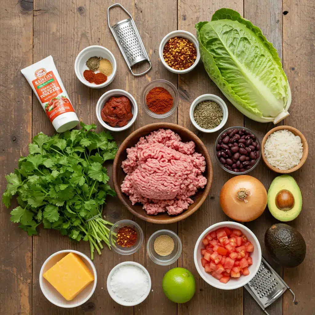 Turkey Taco Bowls ingredients