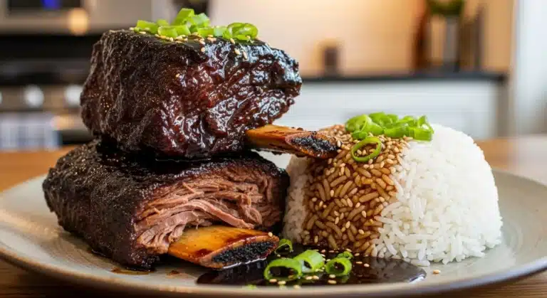 Caramelized Slow Roast Asian Beef Short Ribs f