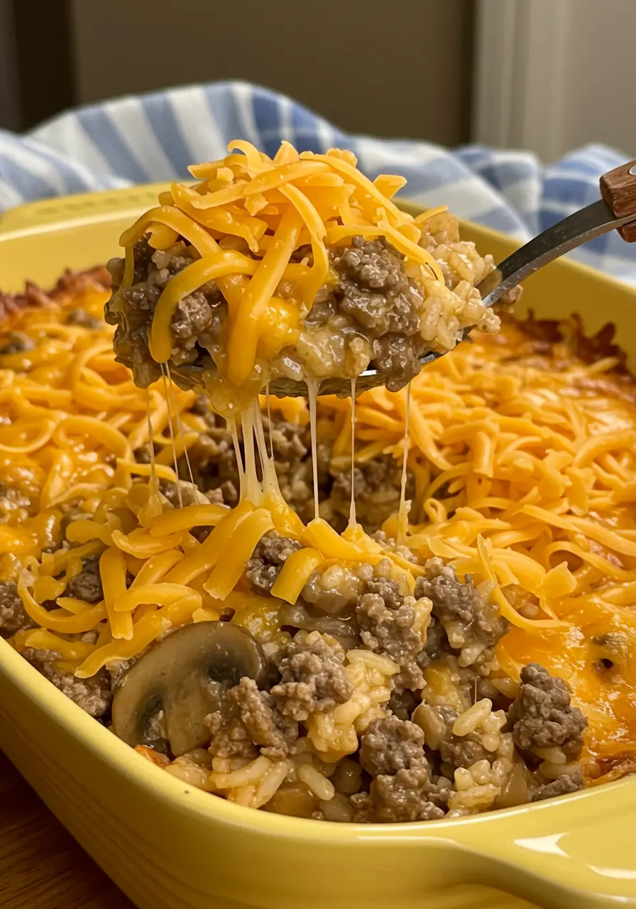 Ground Beef and Rice Casserole