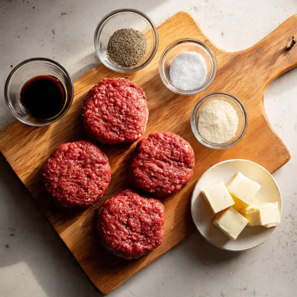 Hamburger Steak with Brown Gravy ingredients