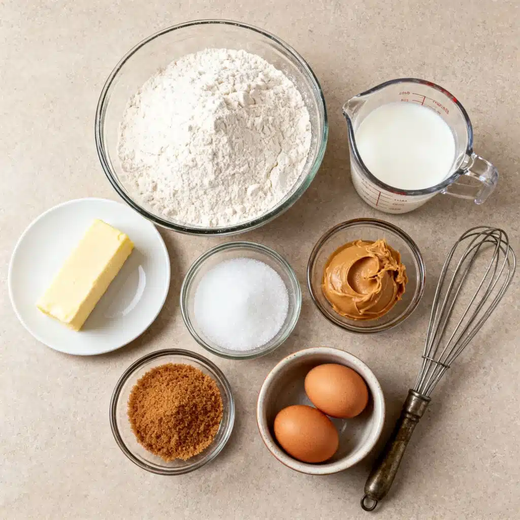 Peanut Butter Cake ingredients