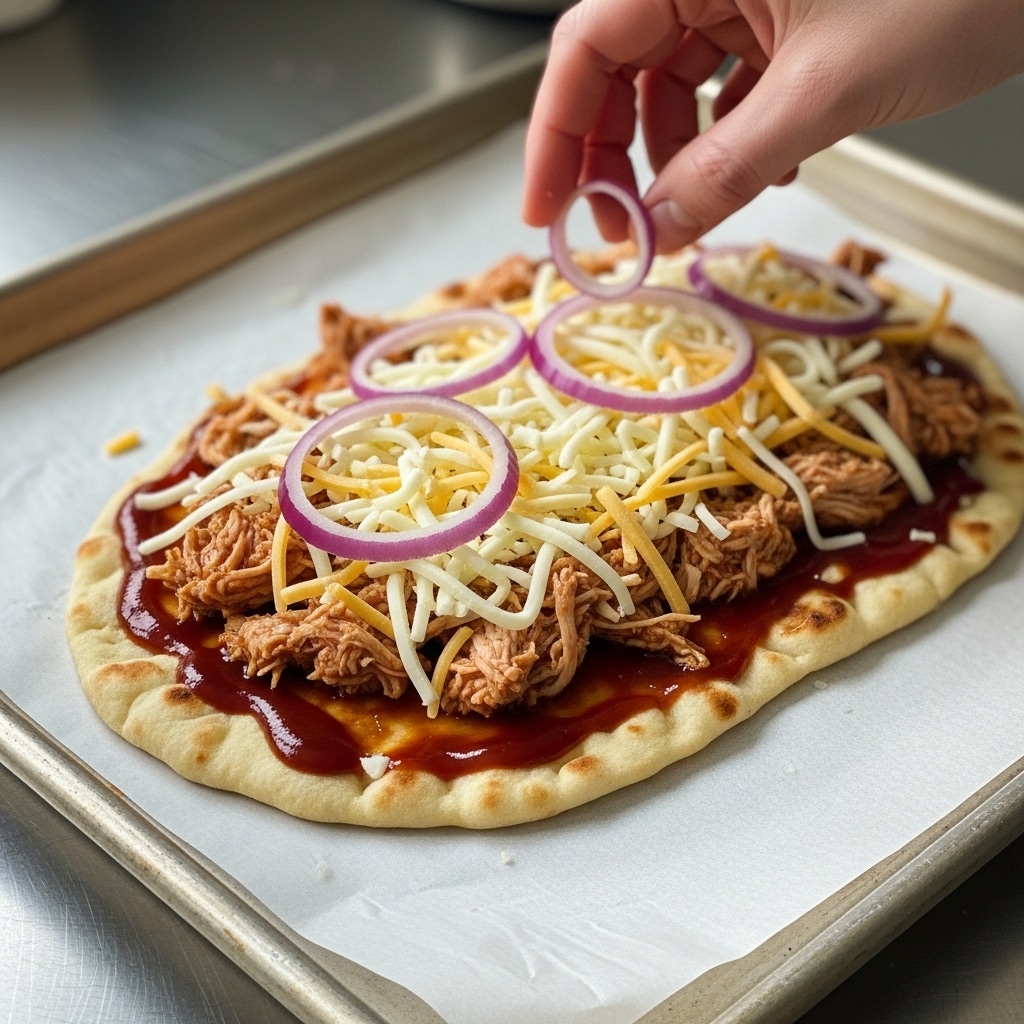 BBQ Chicken Flatbread steps