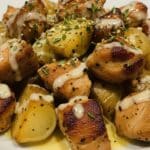 Crockpot Garlic Parmesan Chicken and Potatoes